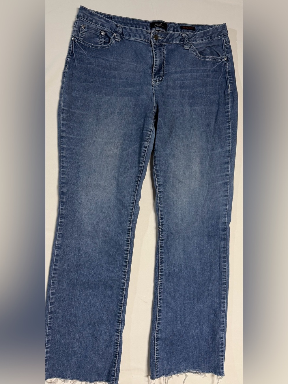 Earl Jeans Straight Leg Mid Blue Denim